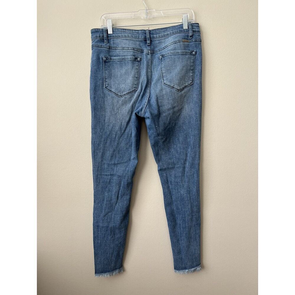 KanCan Skinny Jeans Womens 30 Distressed Whiskered Mid Rise Stretch Denim - Picture 8 of 11